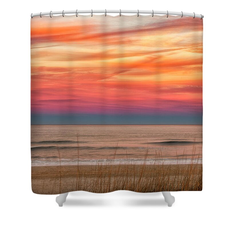 Marbled Sunset Shower Curtain featuring the photograph Marbled Sunset by Russell Pugh