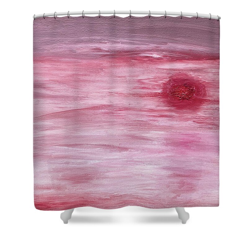  Mars Shower Curtain featuring the painting Mars Clouds by David Feder
