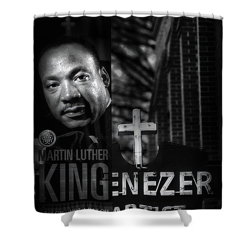 Martin Luther King Shower Curtain featuring the photograph Martin Luther King Day by Doug Sturgess