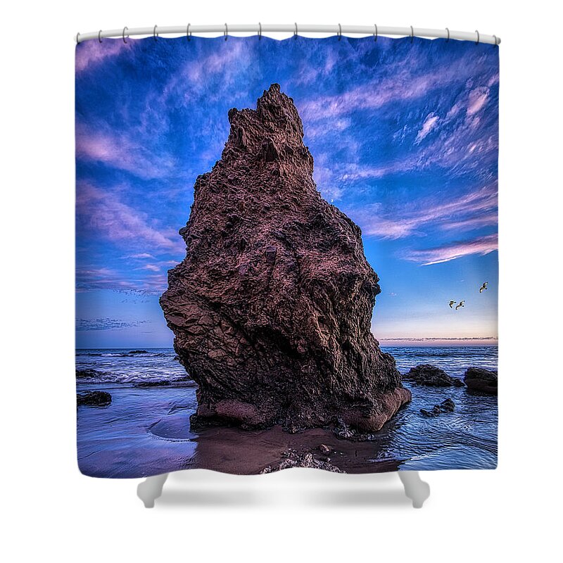 Landscape Shower Curtain featuring the photograph Matador Rock by Romeo Victor