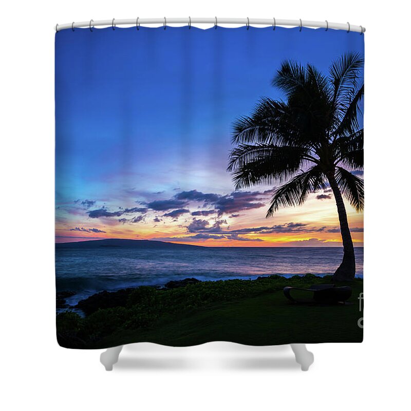 America Shower Curtain featuring the photograph Maui Hawaii Wailea Sunset Photo by Paul Velgos