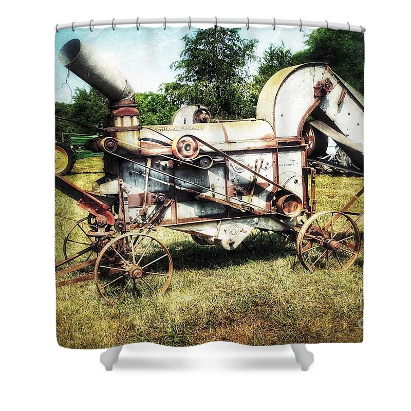 Farm Shower Curtain featuring the photograph McCormick Deering by Mike Eingle