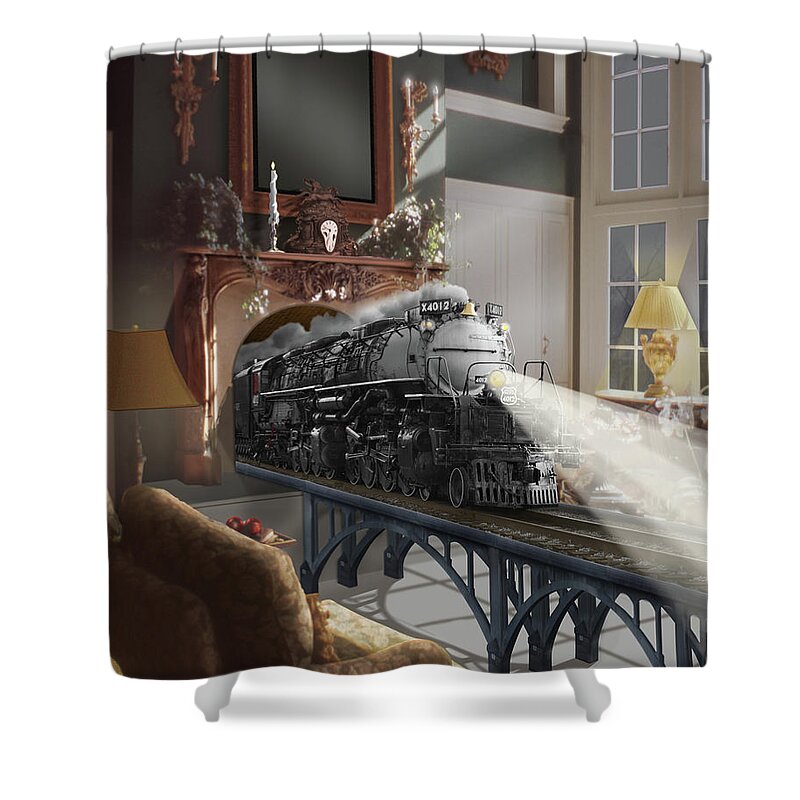 Surreal Art Shower Curtain featuring the photograph Me and Magritte 1 by Mike McGlothlen