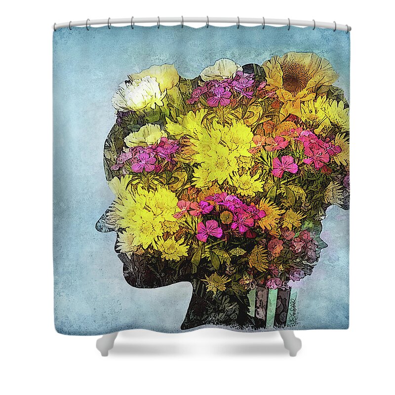 Flowers Shower Curtain featuring the photograph Me Myself and I by Shara Abel