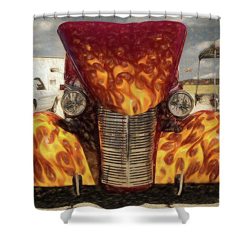 Car Shower Curtain featuring the photograph Mean One by Scott Olsen