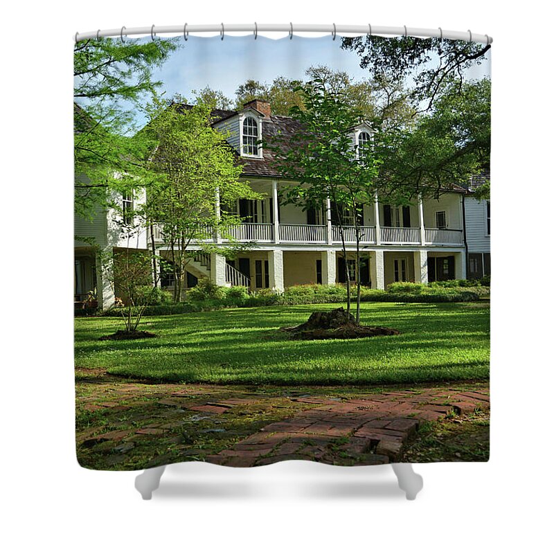 Melrose Plantation Shower Curtain featuring the photograph Melrose Plantation by Ben Prepelka
