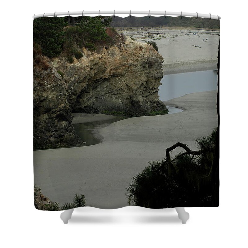 Coastline Shower Curtain featuring the photograph MendocinoQuiet by Mary Kobet