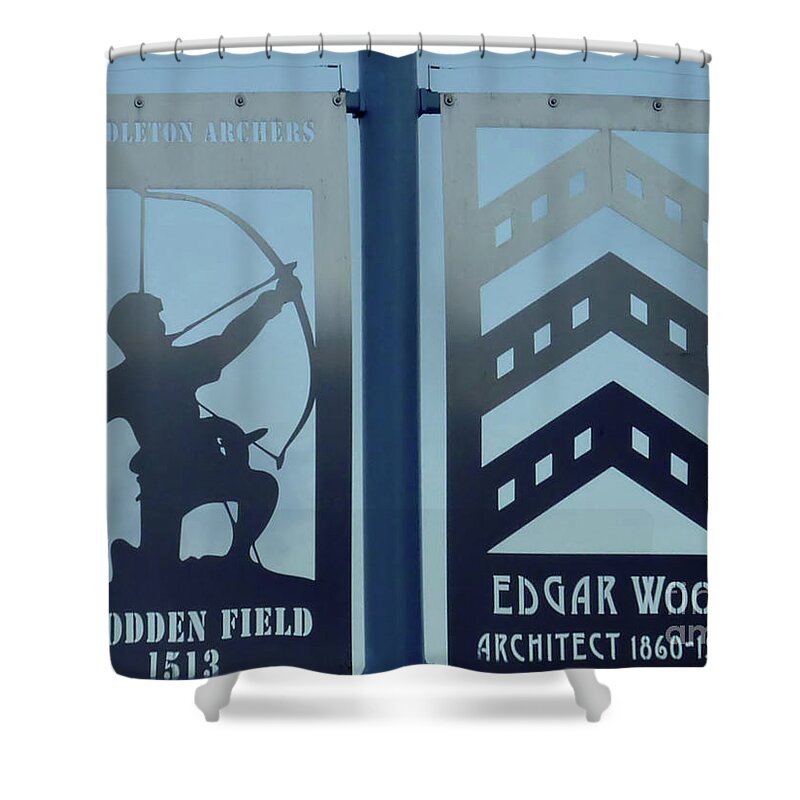 Affinity Photo Shower Curtain featuring the photograph Middleton history - Floden Field by Pics By Tony