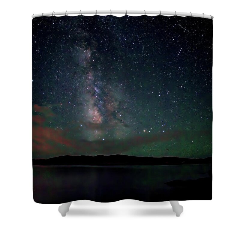 Milky Way Shower Curtain featuring the photograph Milky Way Over South Park by Bob Falcone