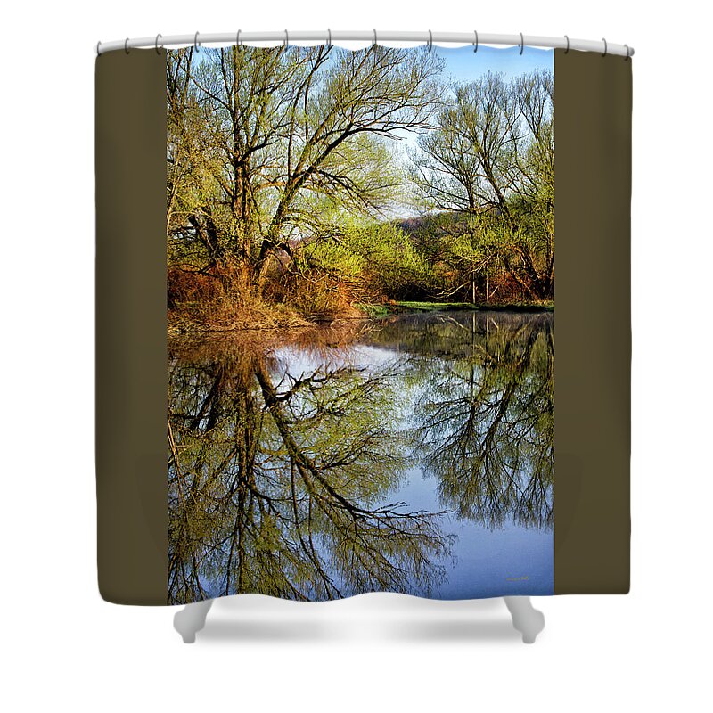 Reflection Shower Curtain featuring the photograph Mirror Reflection by Christina Rollo
