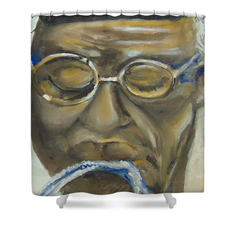 Cicely Tyson Shower Curtain featuring the painting Miss Jane Pittman by Saundra Johnson