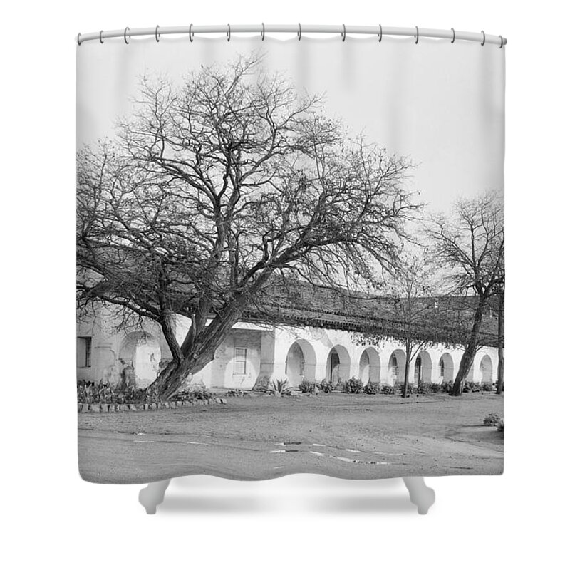 1934 Shower Curtain featuring the photograph Mission San Juan Bautista by Granger