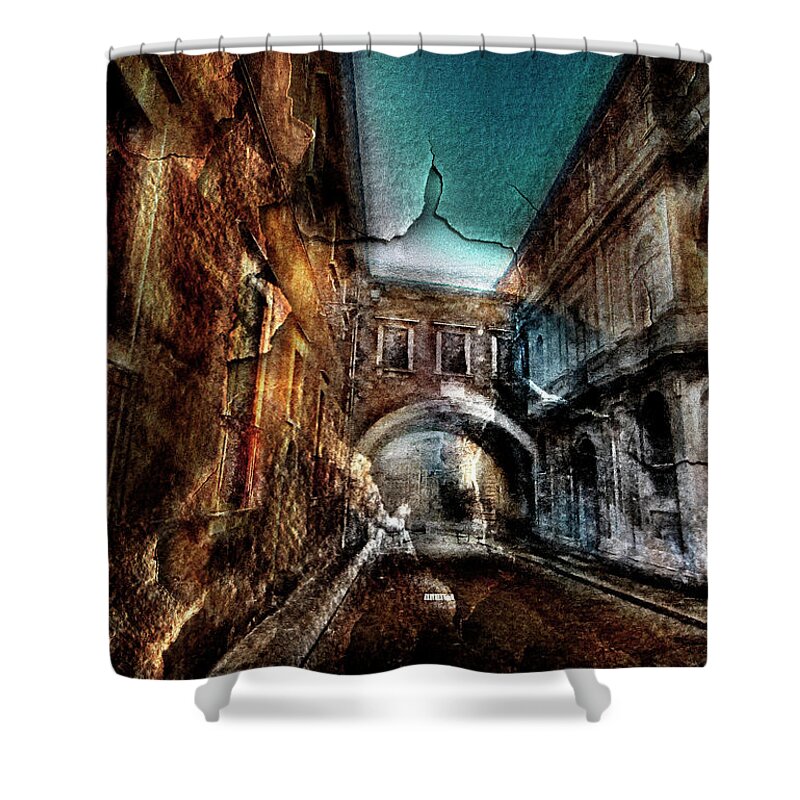 Abstract Shower Curtain featuring the photograph Mistake surrendal by Al Fio Bonina