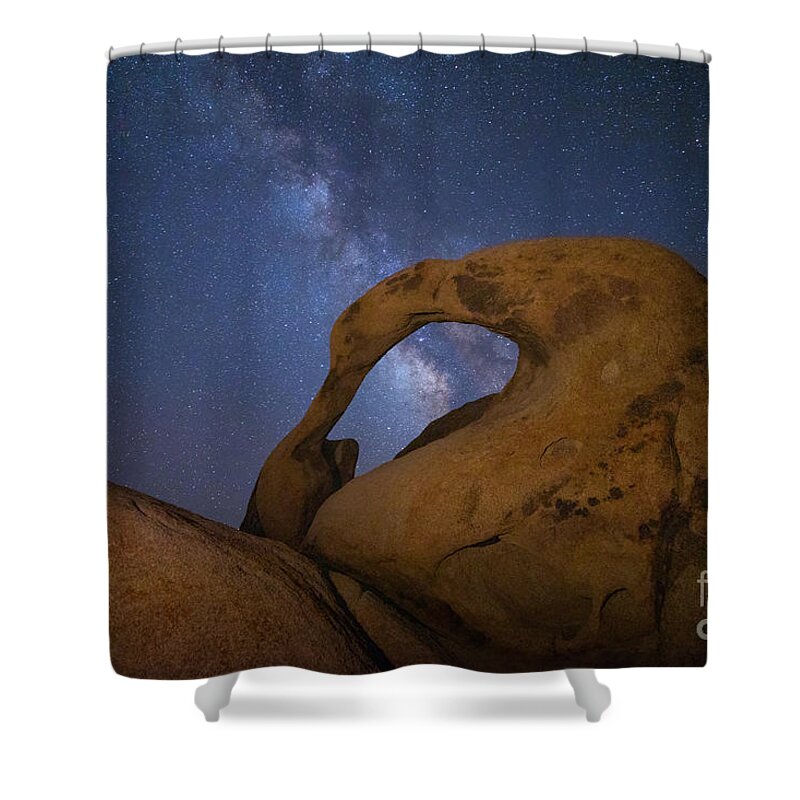 Arch Shower Curtain featuring the photograph Mobius Arch and the Milky Way by Mimi Ditchie