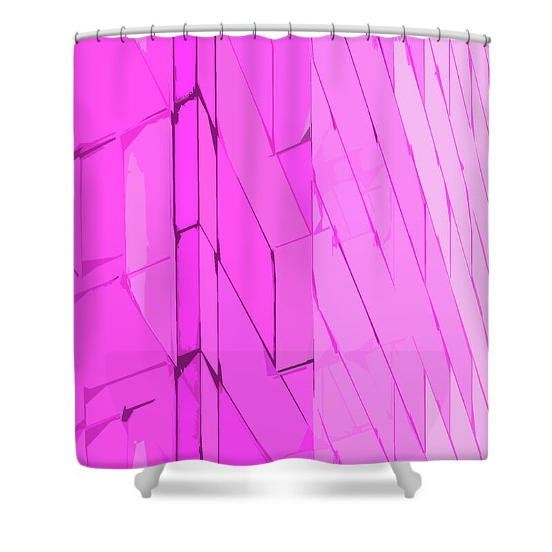 Abstract Shower Curtain featuring the photograph Modern Abstract Purple by Edward Fielding