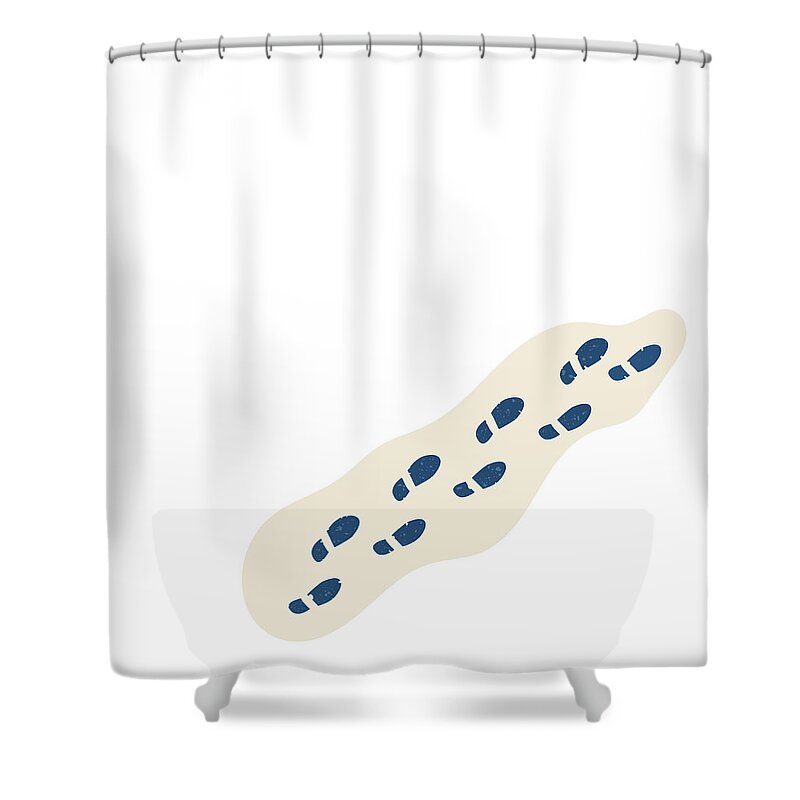 Modern Shower Curtain featuring the digital art Modern Lines Harry Potter Invisibility Cloak Abstract by Ink Well