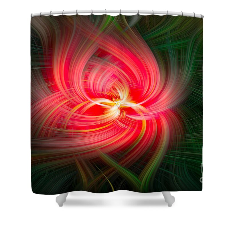 Abstract Shower Curtain featuring the photograph Modern Rose Abstract by Dale Powell