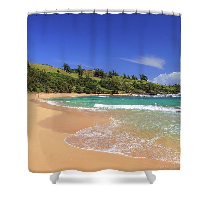 Sa Shower Curtain featuring the photograph Moloaa Beach, the Most Beautiful of All by Robert Carter