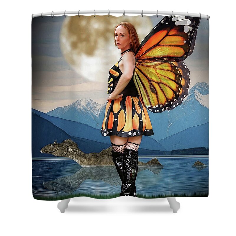 Monarch Shower Curtain featuring the photograph Monarch Lake Near Sun Down by Jon Volden