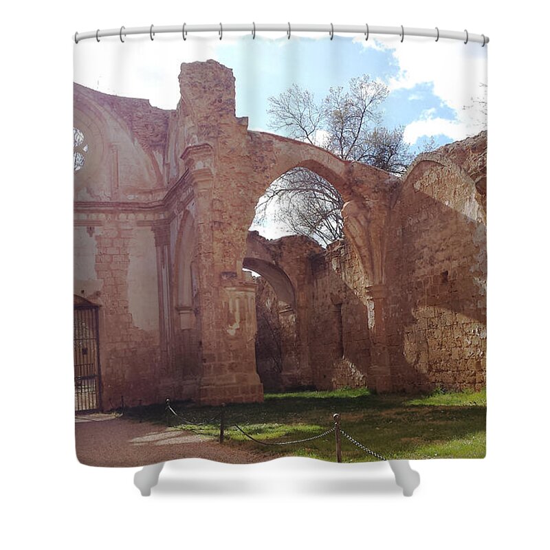 Monastère Shower Curtain featuring the photograph Monastery Spain by Joelle Philibert