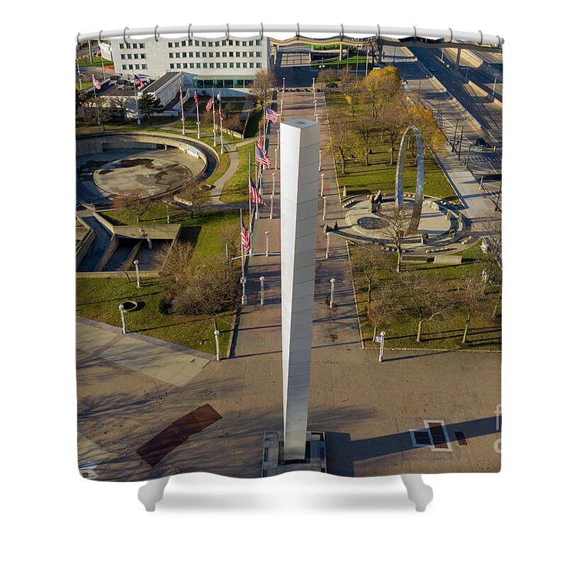 Monolith Shower Curtain featuring the photograph Monolith by Jim West