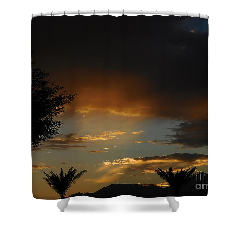 Weather Shower Curtain featuring the photograph Monsoon 1 by Chris Tarpening