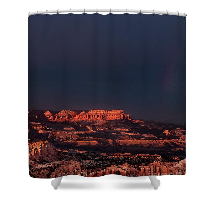 Dave Welling Shower Curtain featuring the photograph Monsoon Storm Bryce Canyon National Park by Dave Welling
