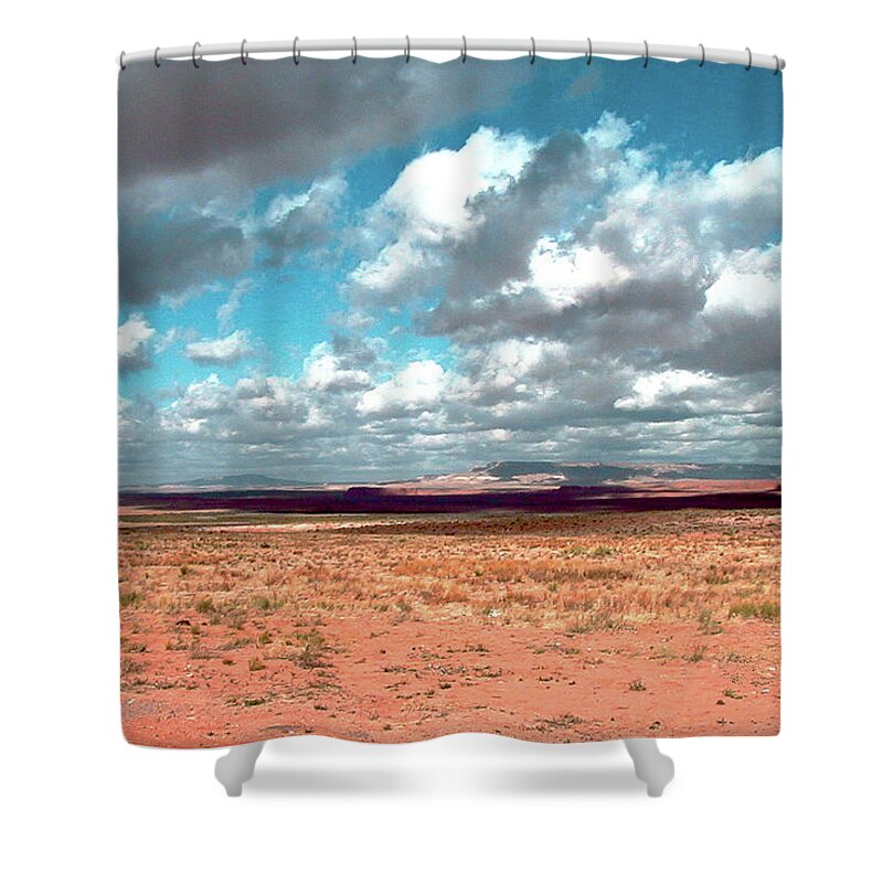 Landscape Shower Curtain featuring the photograph Monument Valley Landscape by Louis Dallara
