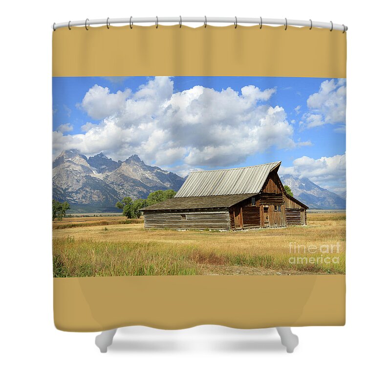 Mormon Row Shower Curtain featuring the photograph Mormon Row by Paula Guttilla