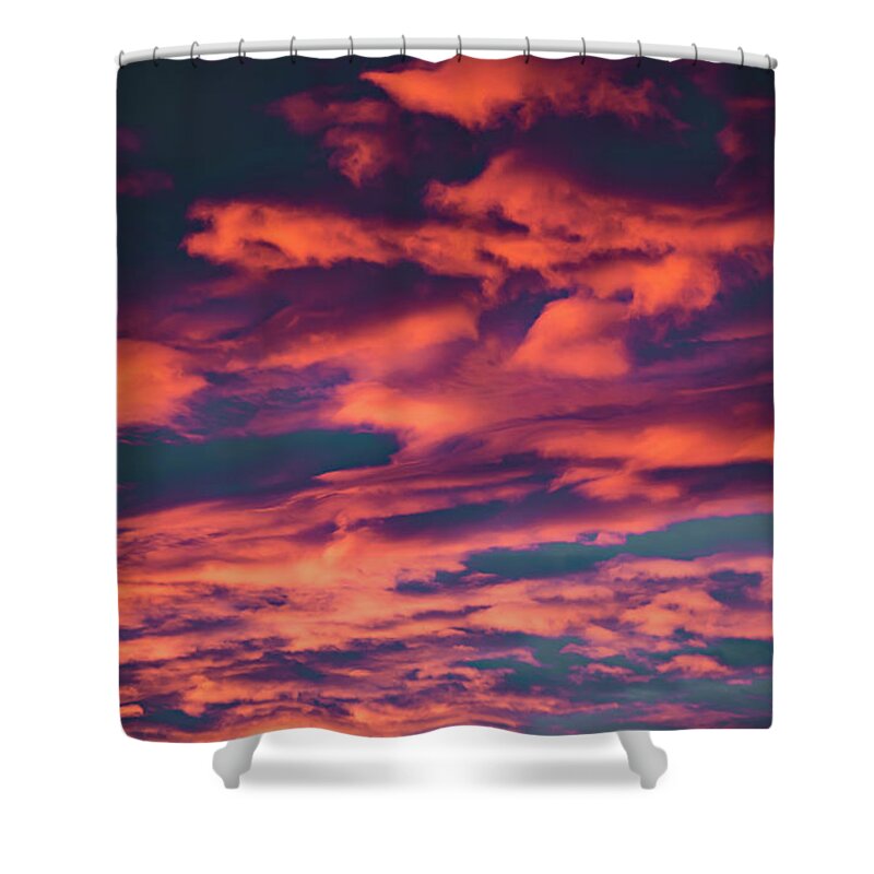 Jon Burch Shower Curtain featuring the photograph Morning Clouds by Jon Burch Photography