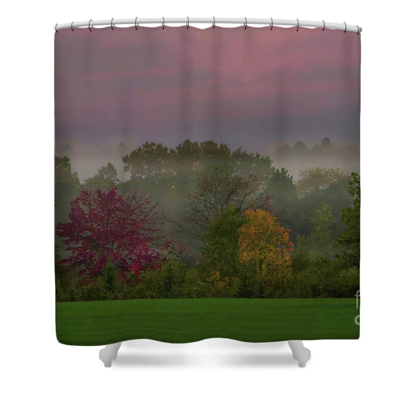 Fall Shower Curtain featuring the photograph Morning Has Broken by Trey Foerster