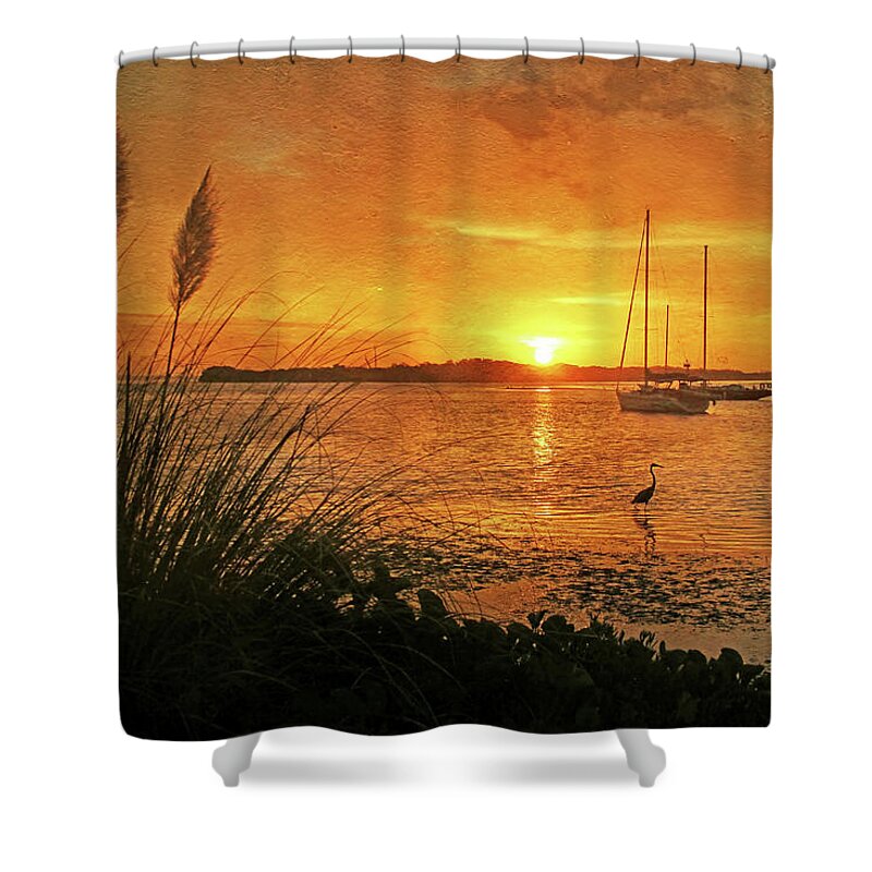 Tropical Sunrise Shower Curtain featuring the photograph Morning Light - Florida Sunrise by HH Photography of Florida