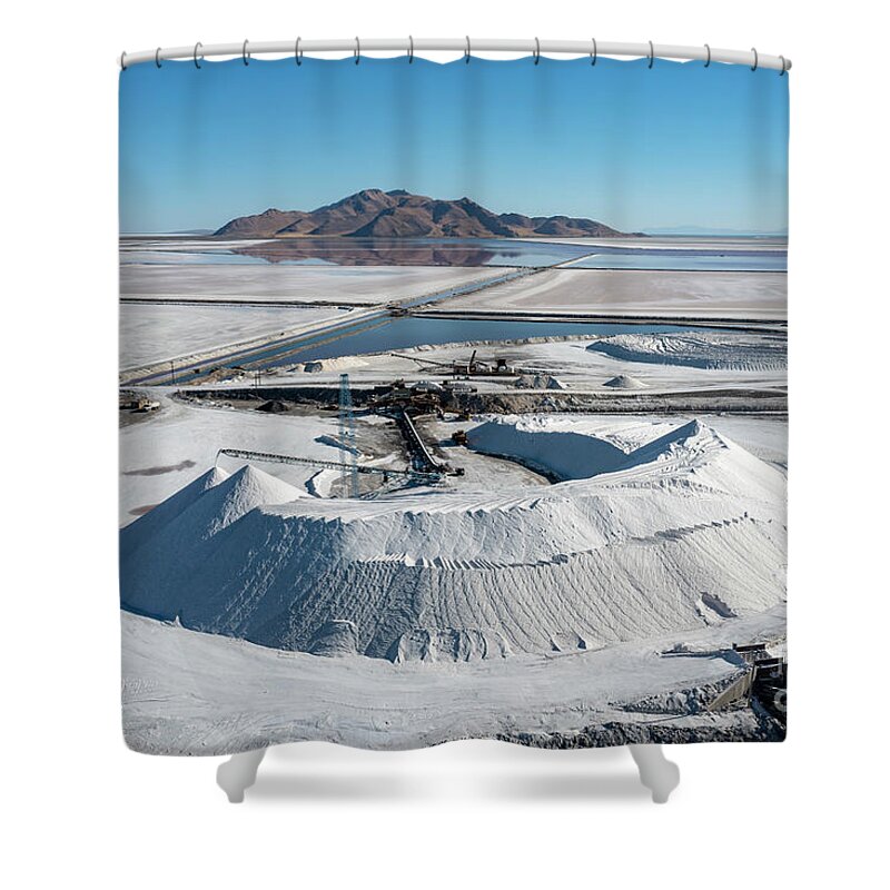 Salt Shower Curtain featuring the photograph Morton Salt by Jim West