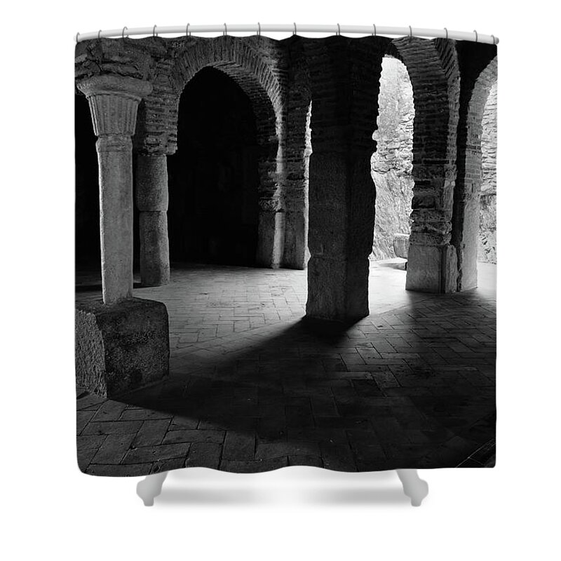 Mosque Shower Curtain featuring the photograph Mosque of Almonaster. Andalucia, Spain by Angelo DeVal