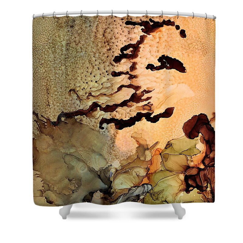 Fantasy Shower Curtain featuring the painting Mother Nature by Angela Marinari