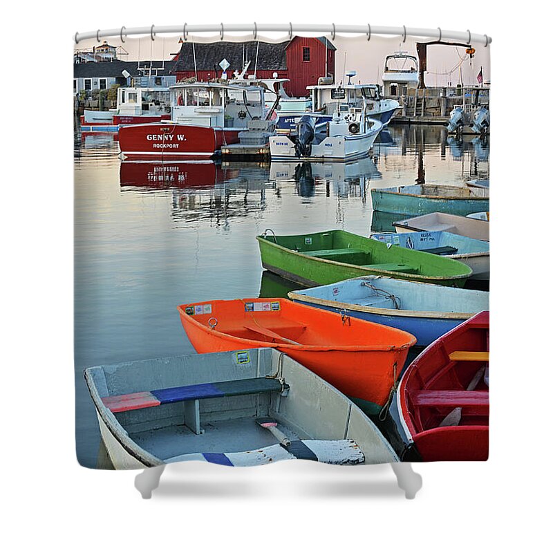 Rockport Shower Curtain featuring the photograph Motif #1 Rockport MA by Toby McGuire