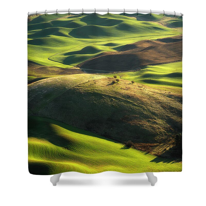Palouse Shower Curtain featuring the photograph Mounds of Joy by Ryan Manuel