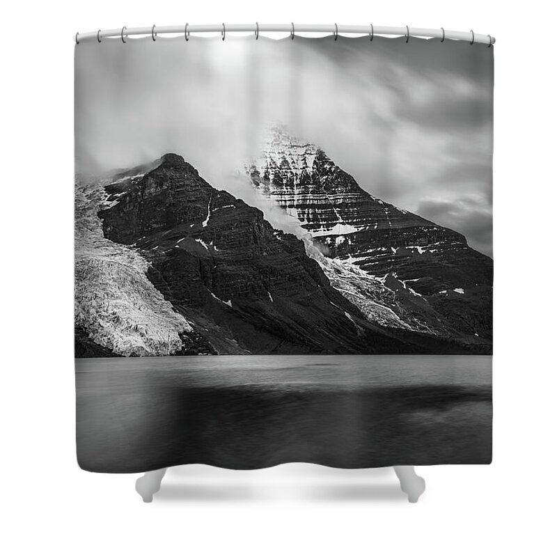 Fine Art America Shower Curtain featuring the photograph Mount Robson-Storm Clouds-British Columbia by Yves Gagnon