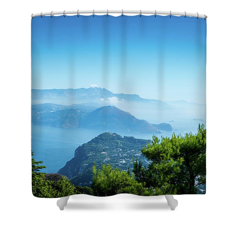 Mount Solaro Shower Curtain featuring the photograph Mount Solaro Vista by Michael Smith