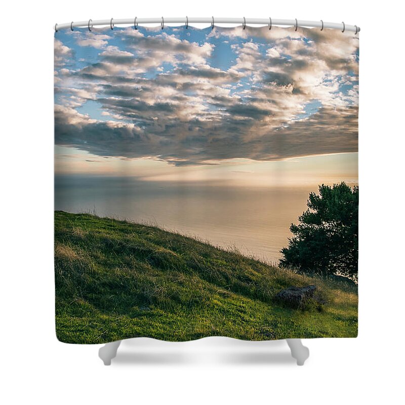 California Shower Curtain featuring the photograph Mount Tamalpais Sunset by Gary Geddes