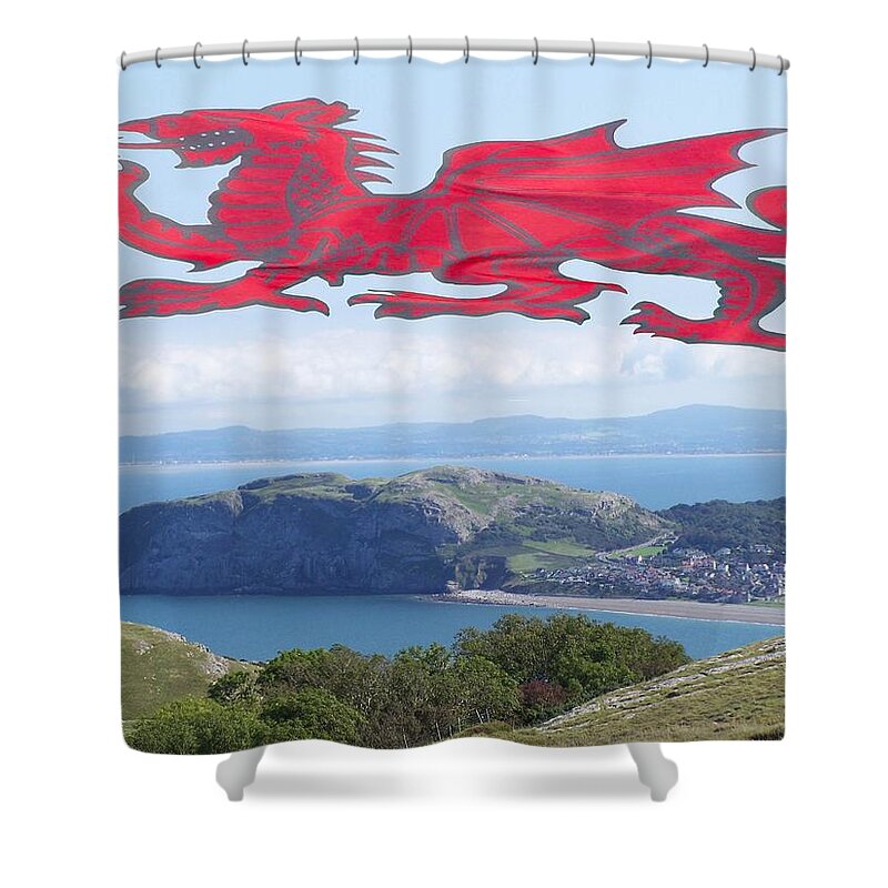 Dragon Shower Curtain featuring the photograph Mountain dragon by Christopher Rowlands