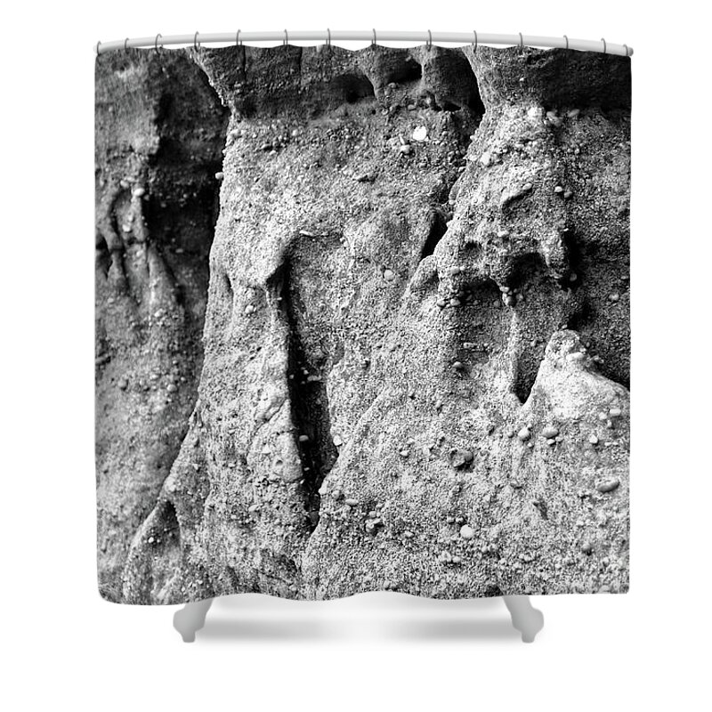 Black Mountain Shower Curtain featuring the photograph Mountain Macro by Phil Perkins