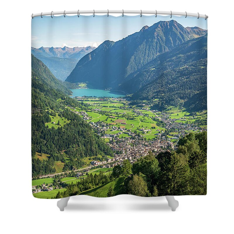  Shower Curtain featuring the photograph Mountain village by Robert Miller