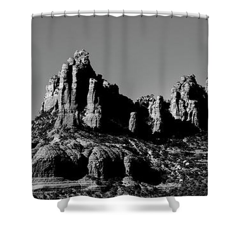 617 Shower Curtain featuring the photograph Mountains of Sedona by Sonny Ryse