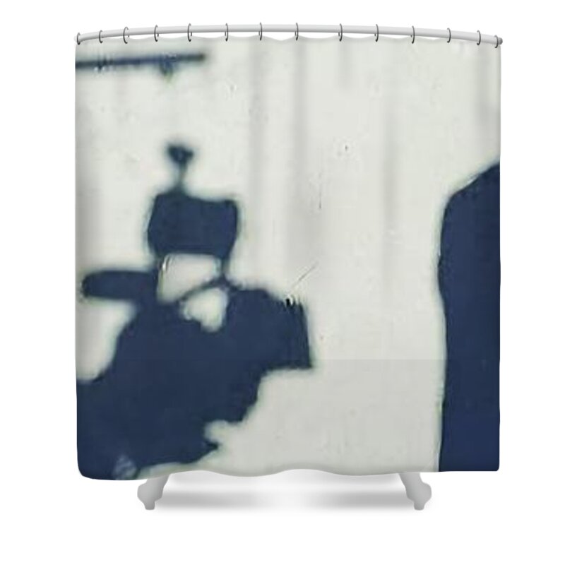 Shadows Shower Curtain featuring the photograph Movie Shadows by Bencasso Barnesquiat