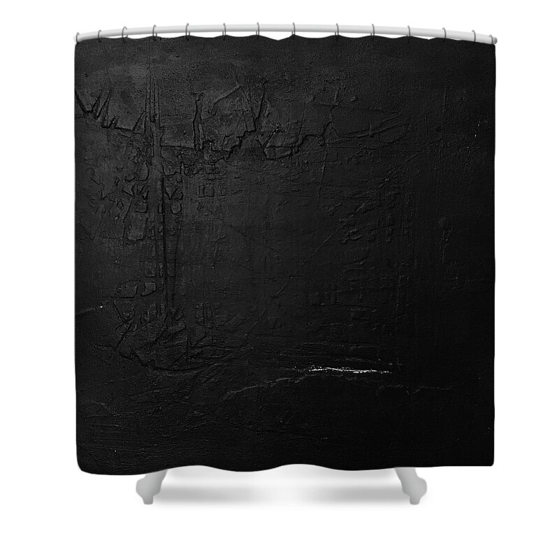 Abstract Art Shower Curtain featuring the painting Mudra by Rodney Frederickson