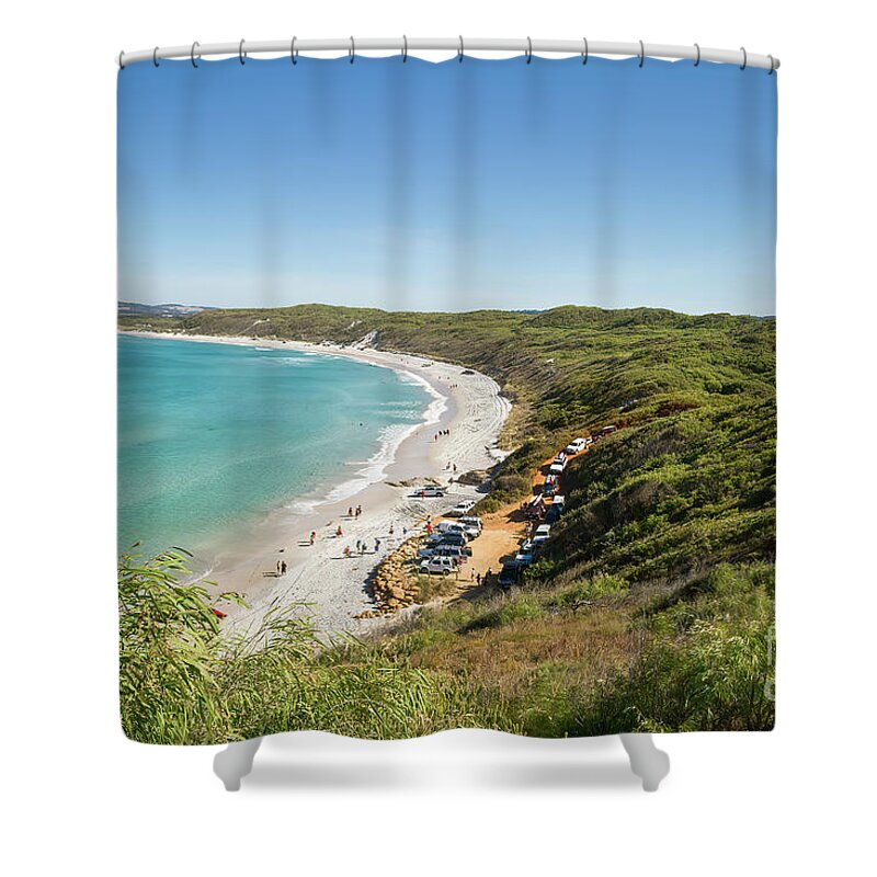 Mutton Bird Beach Shower Curtain featuring the photograph Mutton Bird Beach, Elleker, Western Australia by Elaine Teague