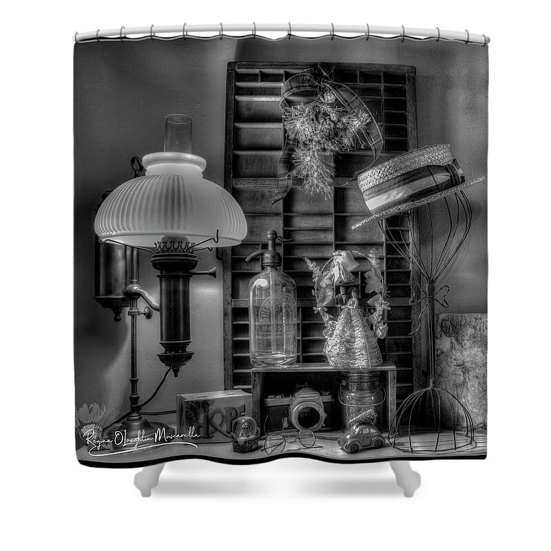 Antiques Shower Curtain featuring the photograph My Favorite Things by Regina Muscarella