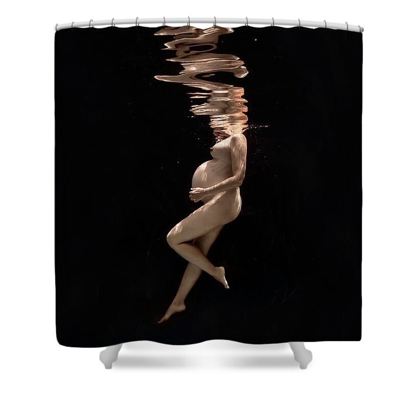 Underwater Shower Curtain featuring the photograph My Lovely Zoe by Gemma Silvestre