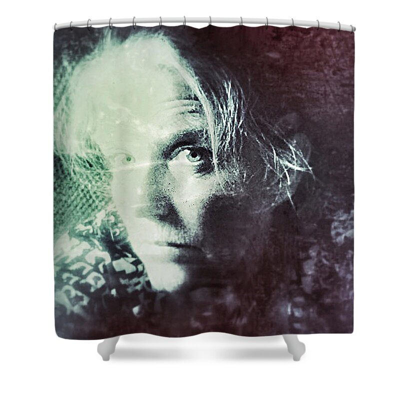 Vintage Style Shower Curtain featuring the photograph My Vintage Self by Shelli Fitzpatrick